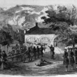 The Harper’s Ferry Insurrection–the U.S. Marines Storming the Engine House–Insurgents Firing Through Holes in the Doors