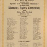 Roll of Honor – Woman’s Rights Convention at Seneca Falls